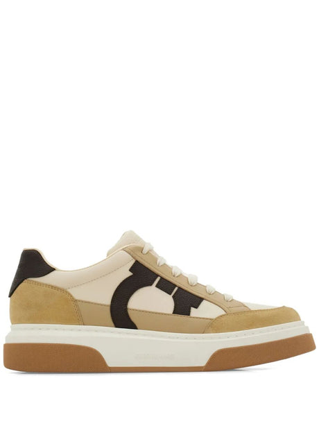 Ferragamo Suede and Leather Cassina Sneaker for Women