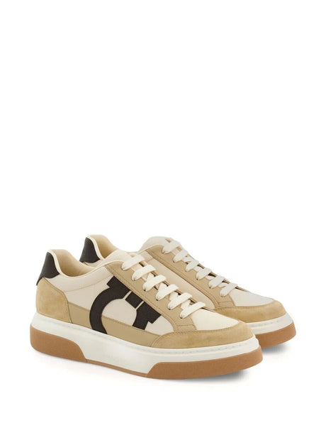 Ferragamo Suede and Leather Cassina Sneaker for Women