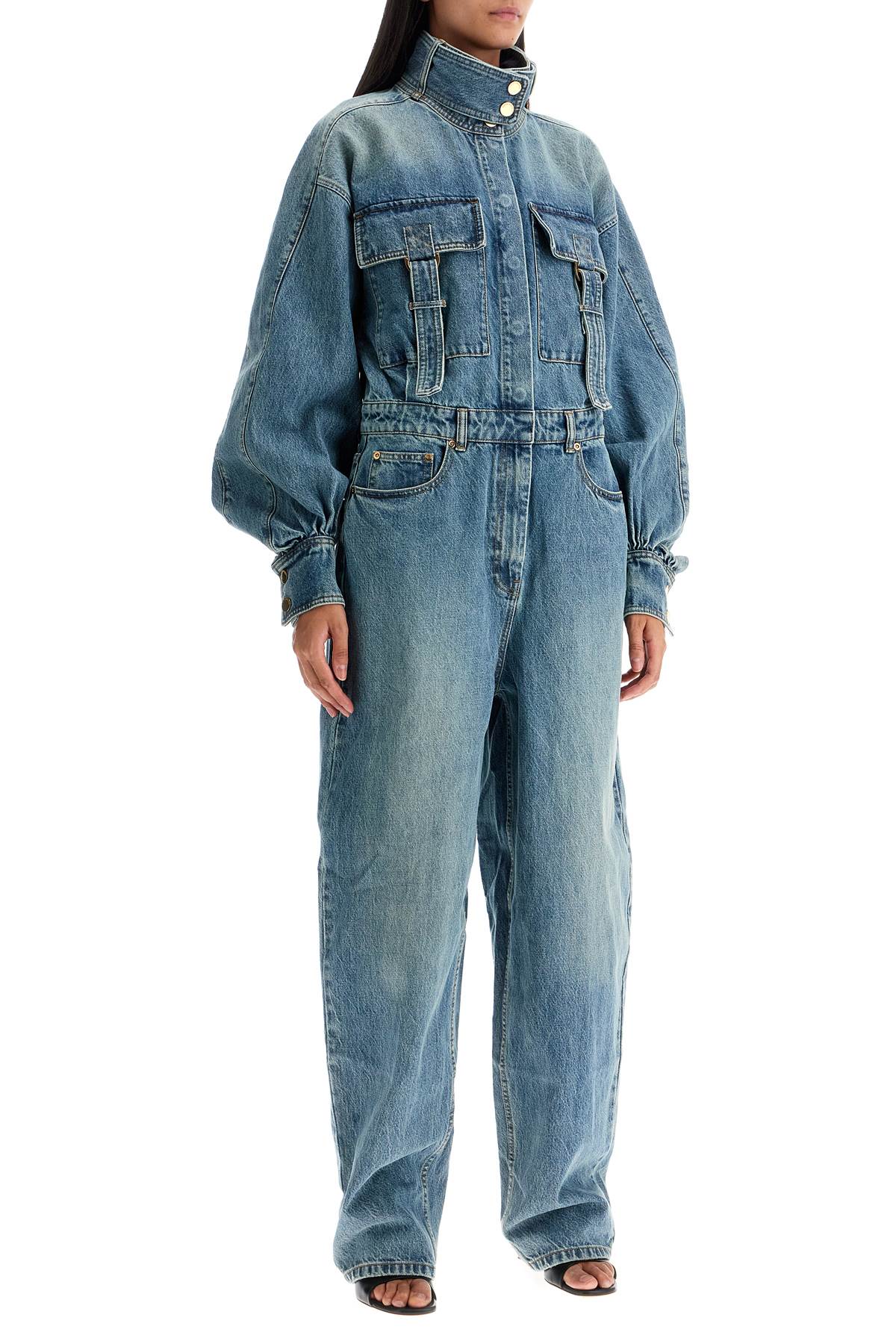 Áo Liền Quần Denim Rửa Trung Cho Nữ - Size 1