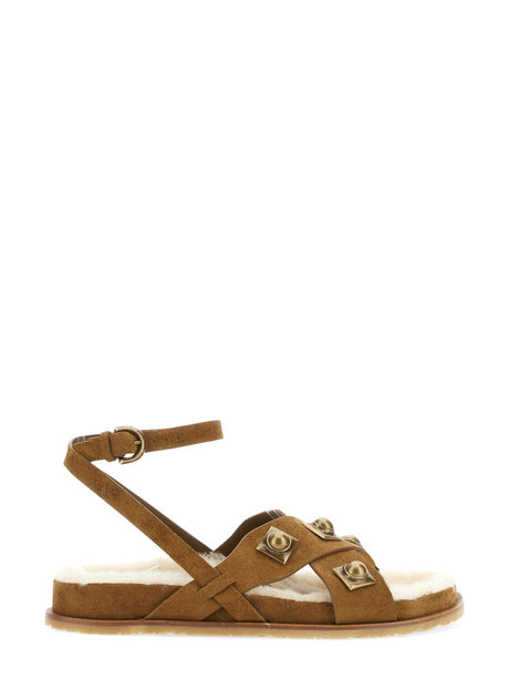 ETRO Elegant Leather Crown Sandal