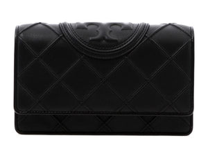 TORY BURCH Elegant Raffia Chain-Linked Wallet for Women - FW23