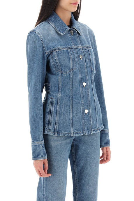 Áo khoác denim xanh cổ điển cho phụ nữ - Phong cách và tính tiện dụng - Size 40