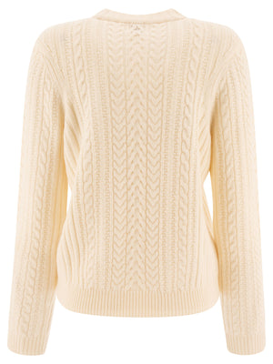 INES DE LA FRESSANGE Marlon Classic White Sweater