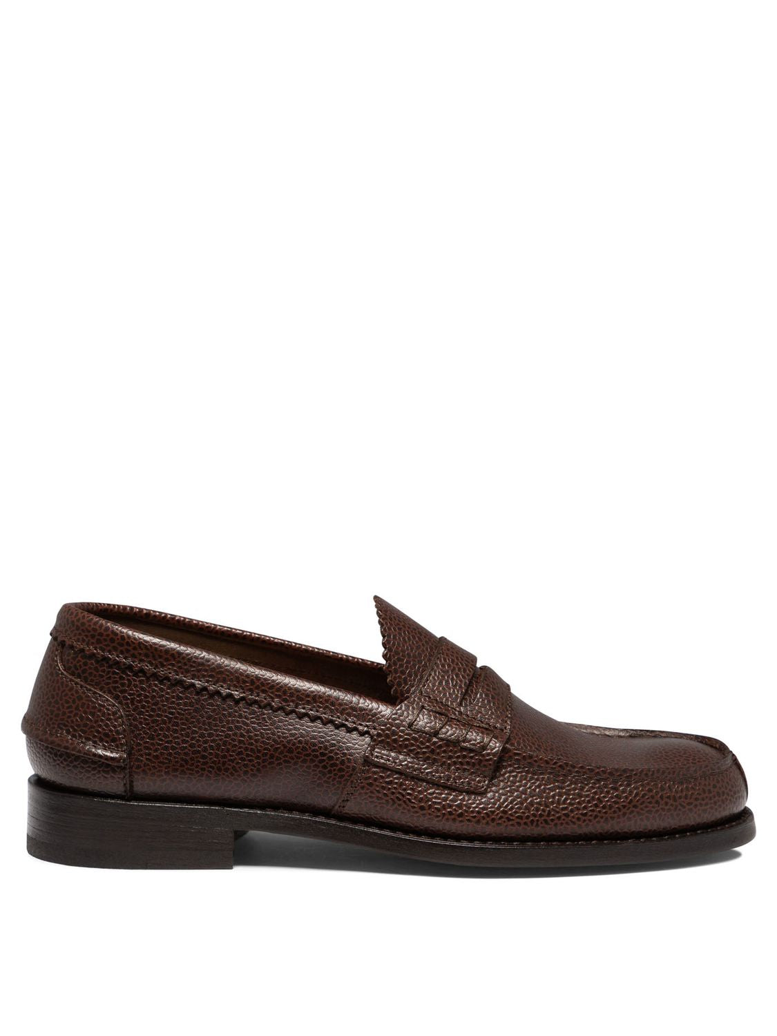 SAXONE OF SCOTLAND Arran Classic Brown Leather Loafers