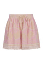 ZIMMERMANN Chic Pink Floral Mini Shorts