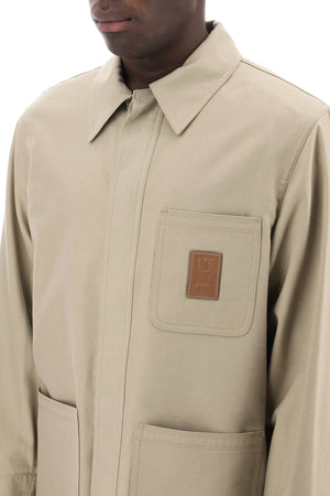 FERRAGAMO Men's Khaki Overshirt for SS24