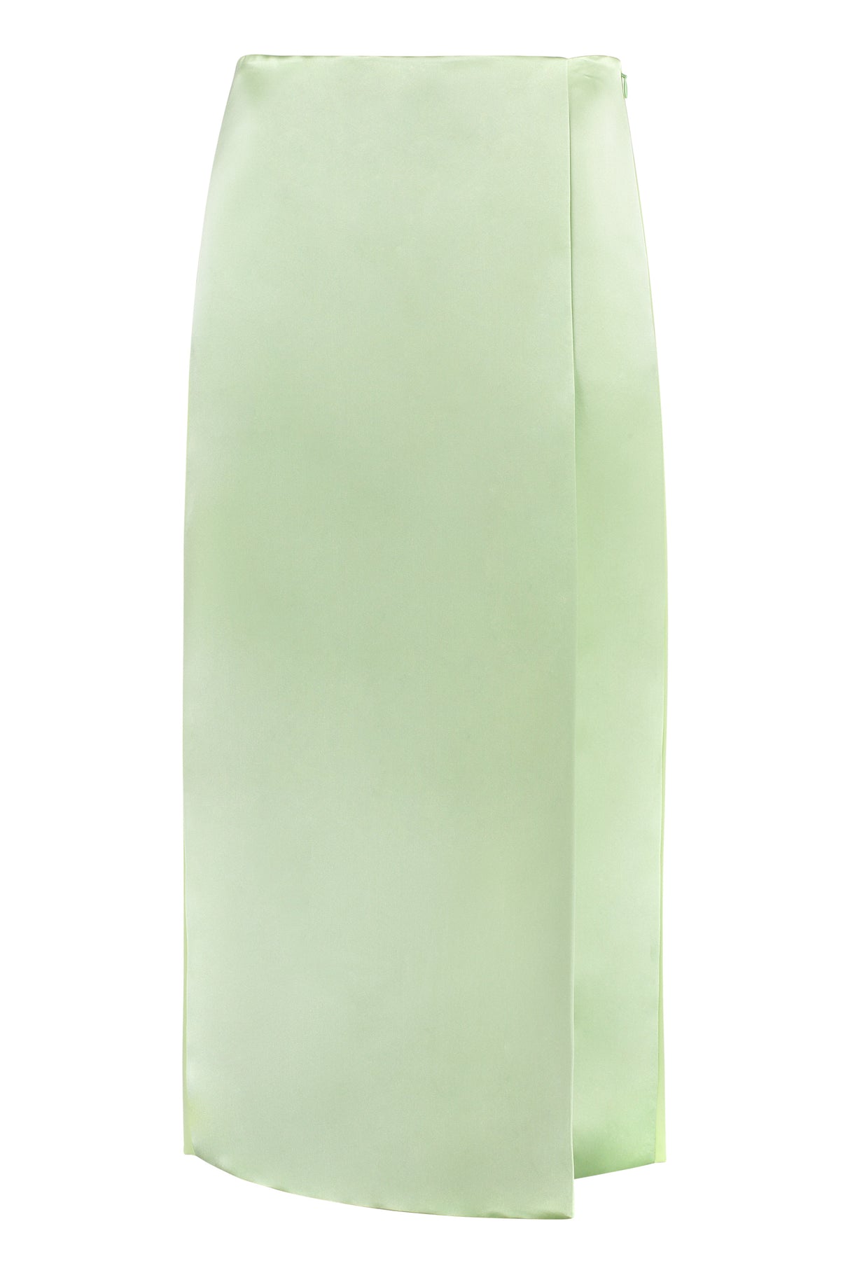 TORY BURCH Satin Wrap Skirt for Women in Green, SS23 Collection