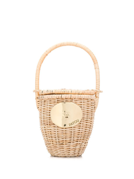 PATOU Raffia Mini Tote Bag for Men