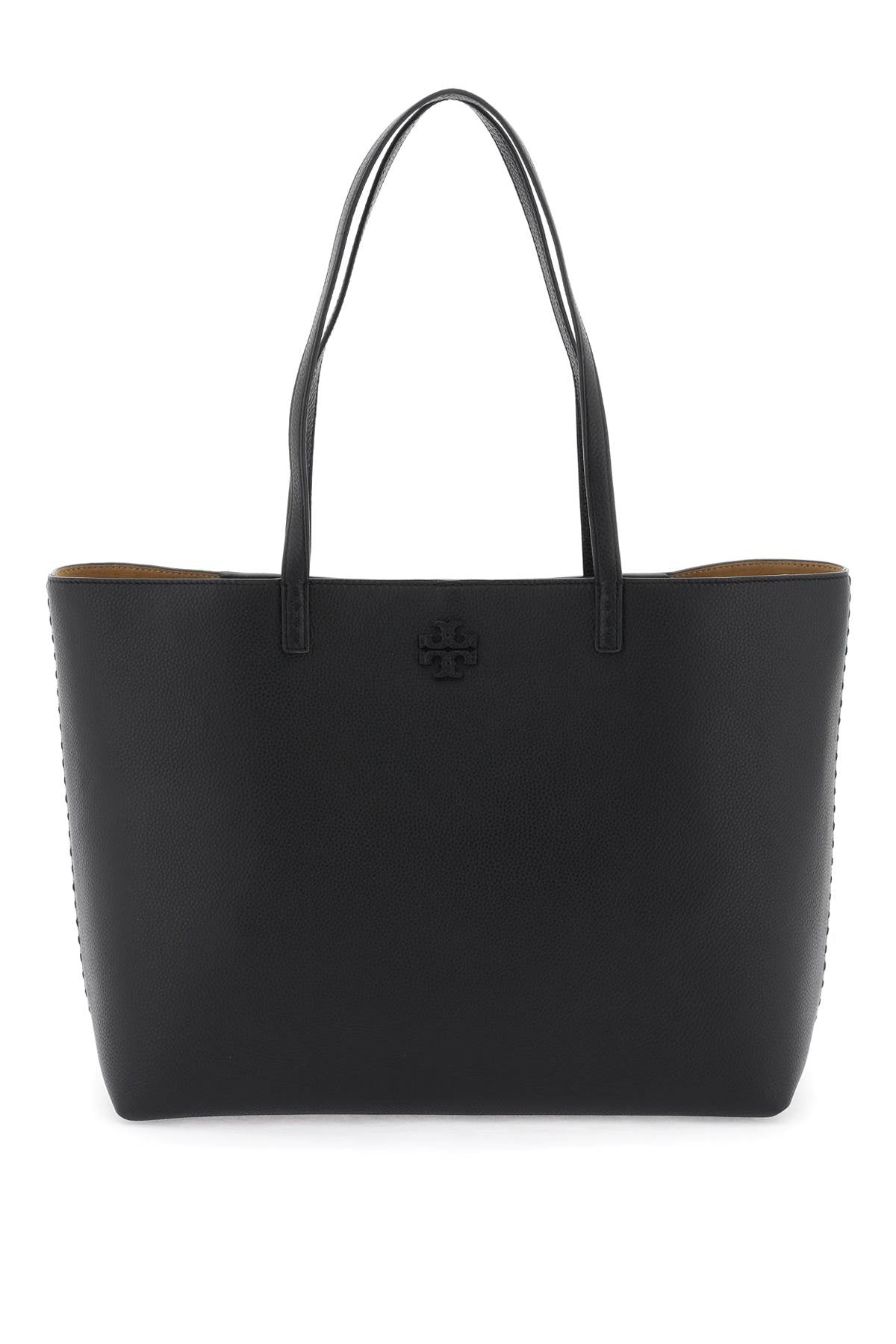 TORY BURCH Elegant Grainy Leather Tote Handbag - 35 CM