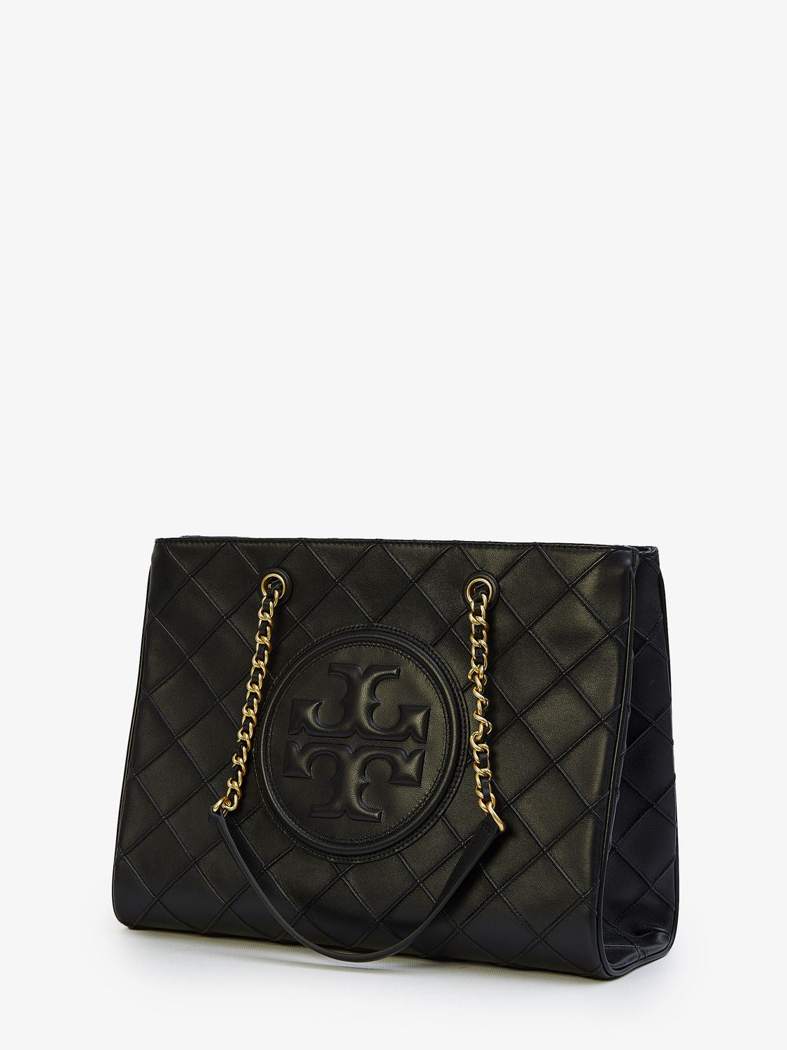 TORY BURCH Stylish Black Leather Tote Handbag for Women
