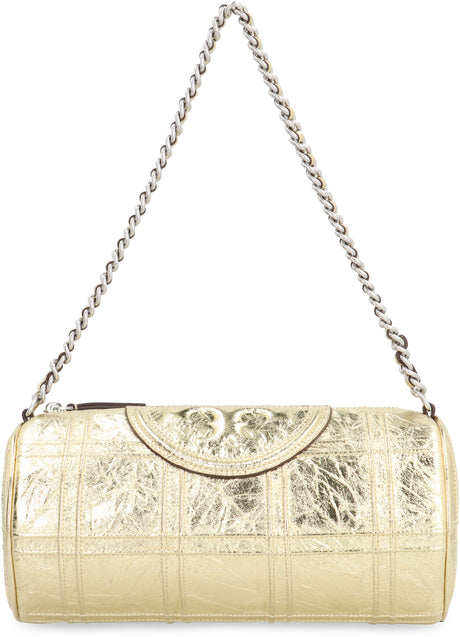 TORY BURCH Gold Leather Shoulder Handbag for Women - SS24