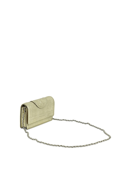 TORY BURCH Shimmering Gold Shoulder Bag for Women