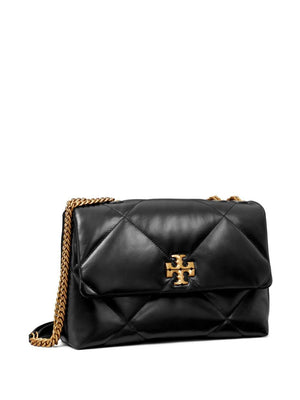 TORY BURCH Small Quilted Black Leather Shoulder Bag for Women, SS24