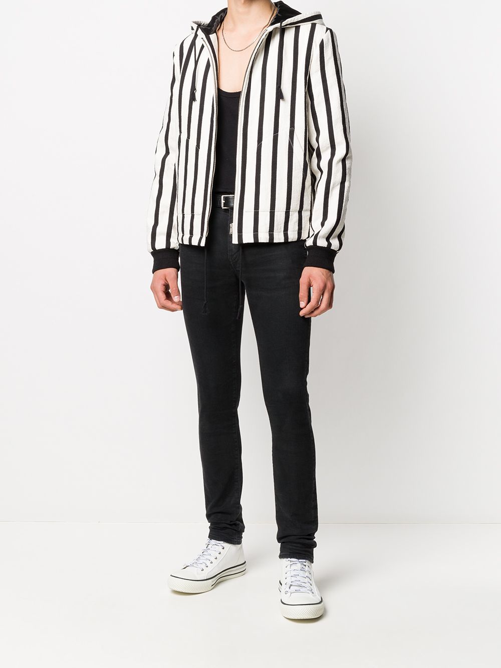 SAINT LAURENT MEN'S NOIRCRAIE TEDDY JACKET FOR SS20