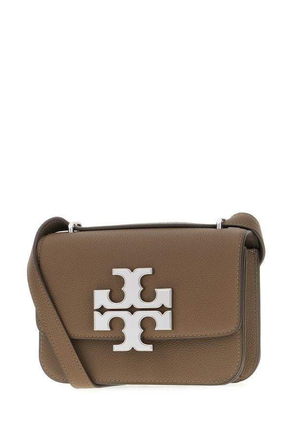 TORY BURCH Women's Eleanor Pebbled Mini Convertible Crossbody Bag in Wild Mushroom