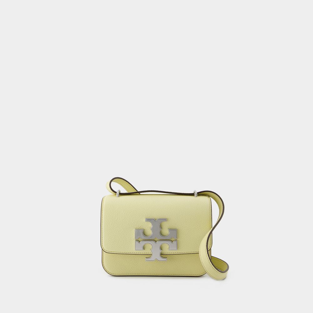 TORY BURCH Eleanor Small Convertible Yellow Leather Shoulder Bag for Women SS24