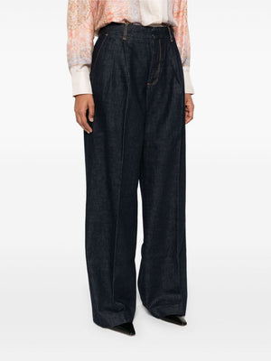 ZIMMERMANN Concealed Front Button Denim Trousers for Women