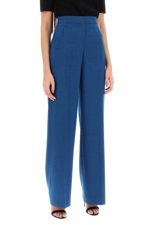 TORY BURCH Women's Wide Leg Blue Pants for SS24