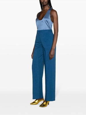TORY BURCH Navy High-Waisted Tailored Trousers