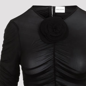 MAGDA BUTRYM Elegant Long Sleeve Top in Black