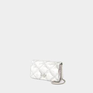 TORY BURCH Kira Mini Chain Wallet - Stylish Leather Accessory (20.5cm x 12cm x 5cm)