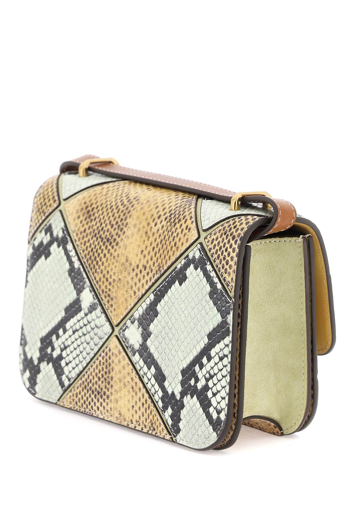TORY BURCH Multicolor Crocodile-printed Leather Shoulder Handbag