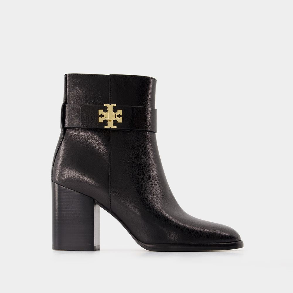 TORY BURCH Chic Leather Ankle Boots with Twist-Lock Detail