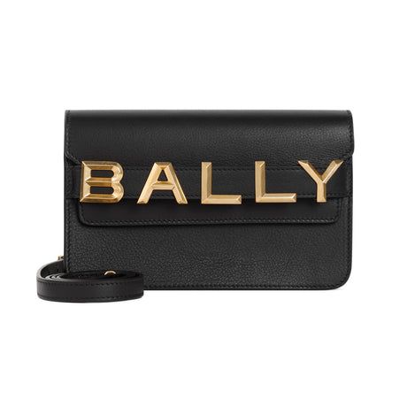 BALLY Grained Leather Shoulder Handbag - 22cm x 16cm x 8cm