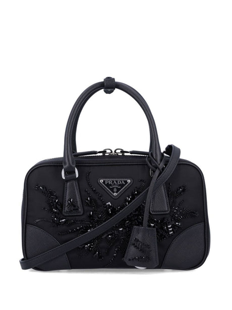 PRADA Embellished Two-Handle Mini Handbag