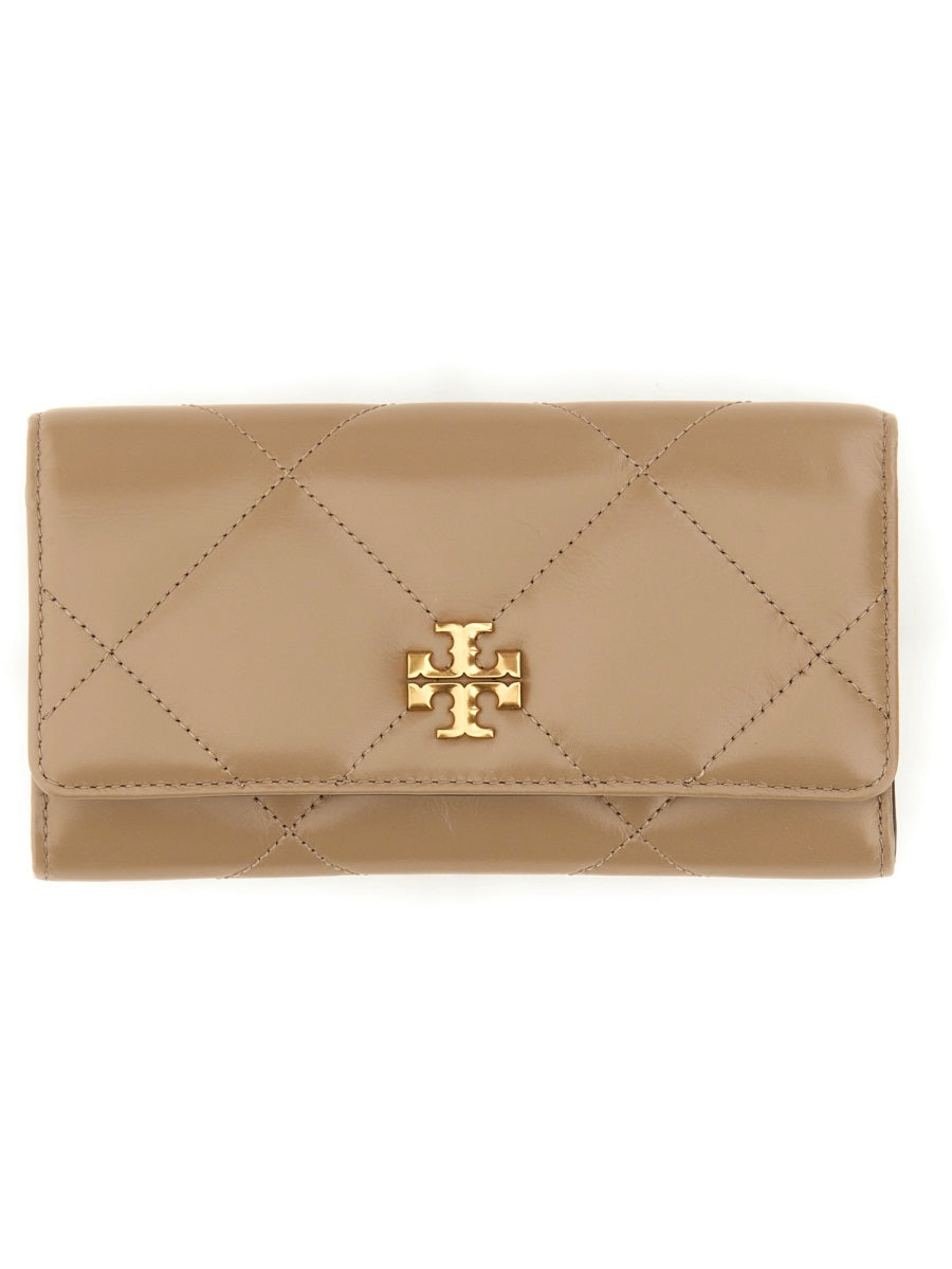 TORY BURCH Mini Diamond-Pattern Leather Wallet