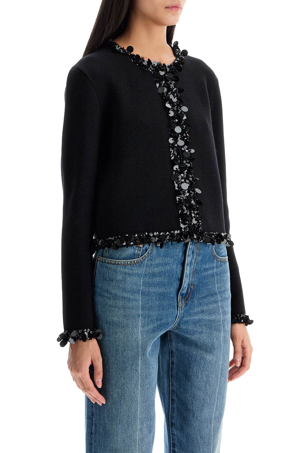 TORY BURCH Embellished Beaded Cardigan - Regular Fit