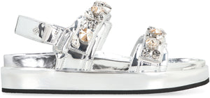 TORY BURCH Kira Patent Leather Mini Sandals