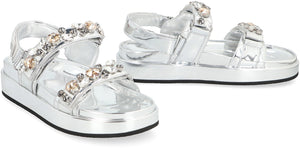 TORY BURCH Kira Patent Leather Mini Sandals