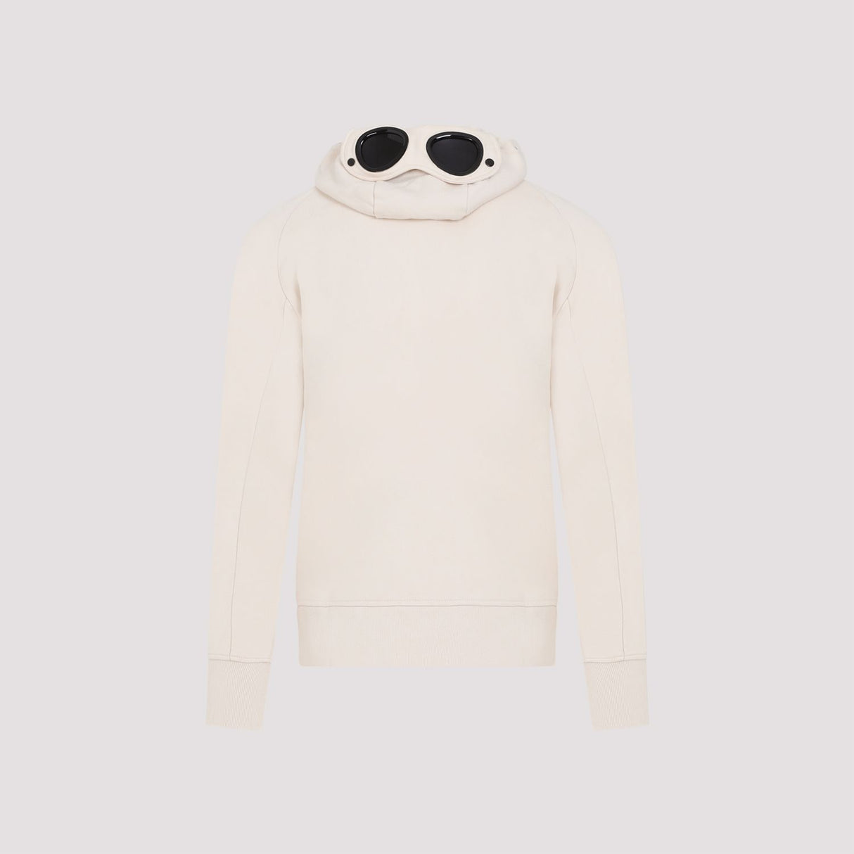 C.P.COMPANY Cotton Goggle Hoodie in Nude & Neutrals for Men - Spring/Summer '24