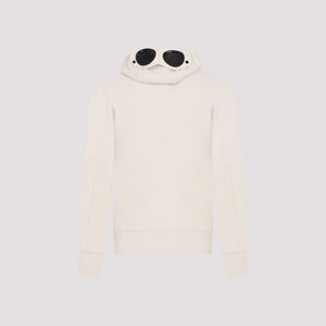 C.P.COMPANY Cotton Goggle Hoodie in Nude & Neutrals for Men - Spring/Summer '24