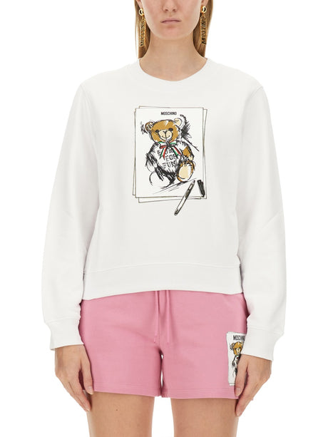 MOSCHINO COUTURE Teddy Print Sweatshirt - Size 40 IT