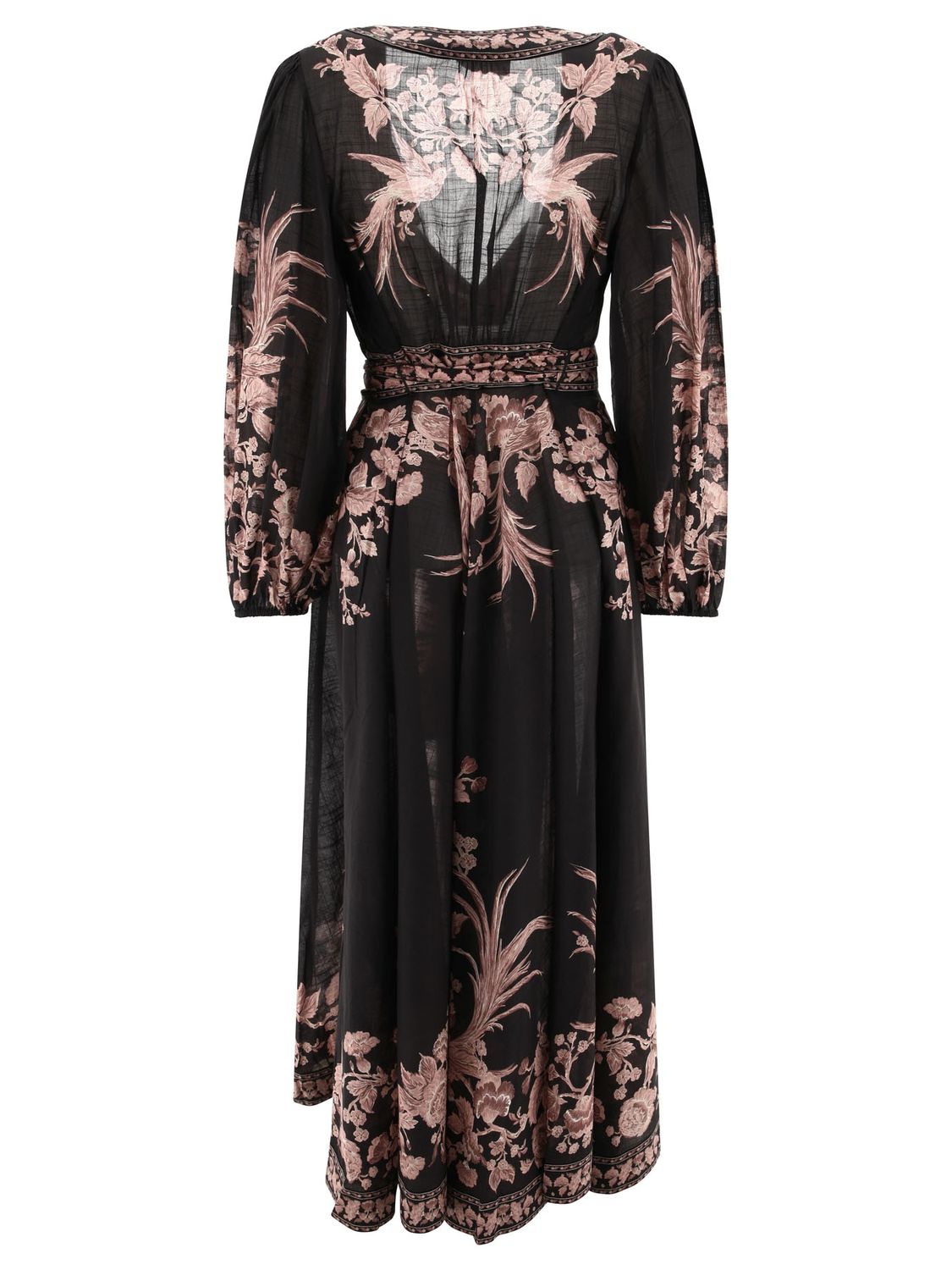 ZIMMERMANN Waverly Cotton Wrap Midi Dress