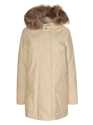 Woolrich Elegant Beige Coat for Women