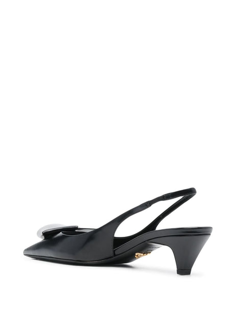 PRADA Men's Leather Sling Back Pumps