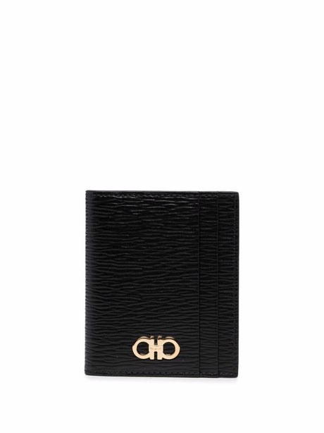 Ferragamo Revival Mini Leather Wallet - 9.5 x 16 cm