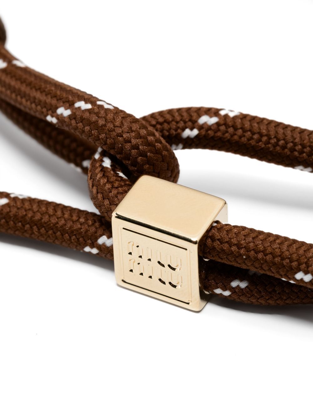 MIUMIU Men's Cord and Nylon Bracelet - SS25 Collection