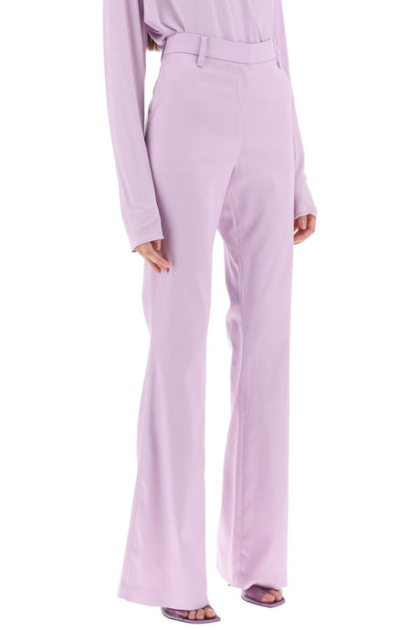 MAGDA BUTRYM Lustrous Purple Flared Pants for Women - SS23 Collection