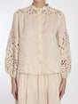 ZIMMERMANN Embroidered Blouse with Blouson Sleeves