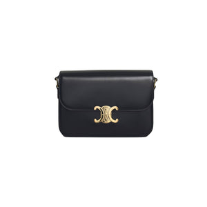 CELINE Elegant Grey Triomphe Classic Handbag for Women