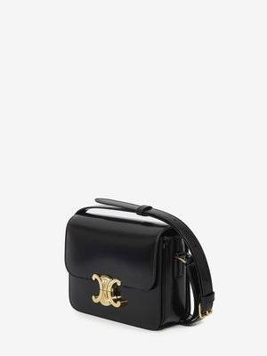 CELINE Teen Triomphe Mini Handbag in Luxurious Shiny Calfskin