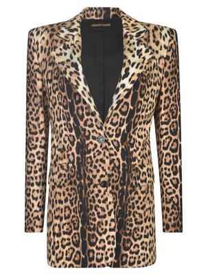 Roberto Cavalli Chic Light Natural Coat for Women