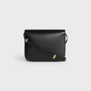 CELINE Classic Medium Black Leather Tote Bag for Women – SS22 Collection