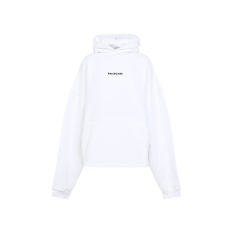 BALENCIAGA Cropped Cotton Hoodie