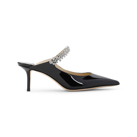 JIMMY CHOO Bing 65 Patent Flat Mules