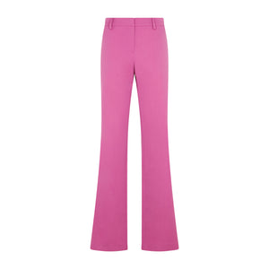 MAGDA BUTRYM Pink and Purple Wool and Silk Blend Pants for Women